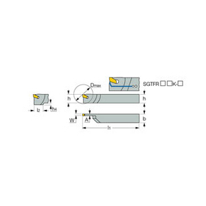 ISCAR HOUDER SGTFR 1010-1.6 2300831