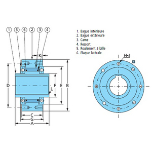 5012005501-MCD PRODUCTS MZEU55K CAM CLUTCH