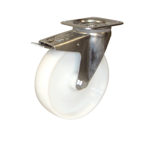 ROULETTE PIVOT. 250KG D.125MM AC ROUE POLYA MOYEU LISSE DB