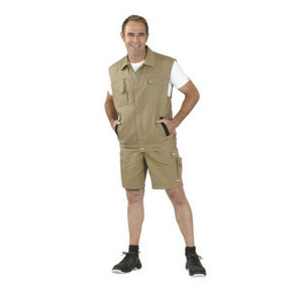 2165064 Canvas 320 Arbeitsweste khaki/schwarz Gr. 3XL