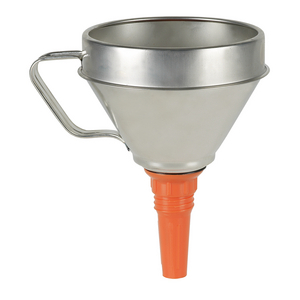 Funnel, metal with filter