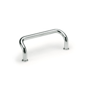 GN.26705-MANIGLIA A DOPPIA CURVA ACCIAIO ACCIAIO INOX ALLUMINIO ACCIAIO GN 425.1-10-100-CR