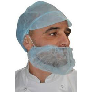 CACHE BARBE PP BLEU 70.802 AC ELASTIQUE SACHET 100U