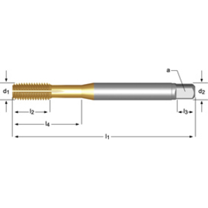 Machine tap M4x0.70mm DIN2174