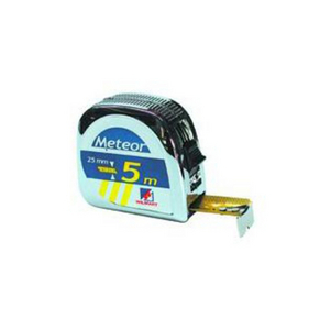 METRE RUBAN BOITIER ABS 10MX25MM CHROME BLOCAGE CLIP UE48