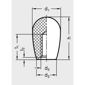 GN719-33-M12 Schaltknopf Elesa