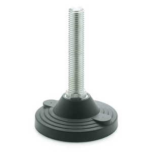 GN247-125-M20-95-BG Stellfuss mit Mutter mit Gummiauflage Elesa