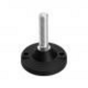 GN247-125-M20-95-BG Stellfuss mit Mutter mit Gummiauflage Elesa
