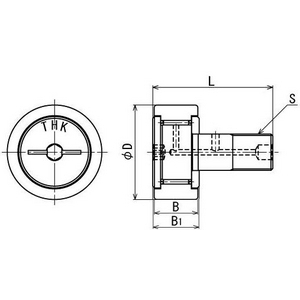 THK CF 10 UU-A CAM FOLLOWER