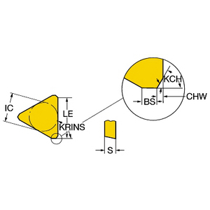 PLAQUETTE FRAISAGE TPKN 22 04 PD R 4240