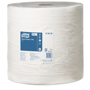 TORK POETSPAPIER BASIC ROL 2LG W1 129239 680MTR 2000VEL