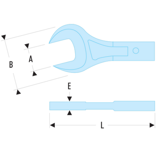 Facom 20.22 - Embout à Fourche 22 Mm Pour Clé Dynamométrique Professionnelle