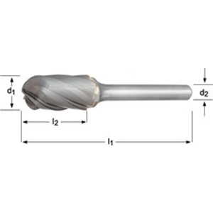 DORMER HM STIFTFREES VORM-C CIL. ROND KOP P835 - 6.0 X 6.0