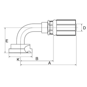 16G20FL90S G Armatur GATES, B-Maß 82,5 mm