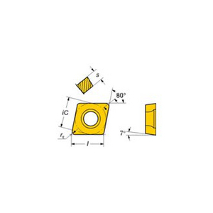 COROMANT COROTURN 107 WISSELPLAAT CCMT 09 T3 04-WF 5015