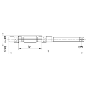 15050125, 9131490125. Schnellverstellbare Reibahle HSS 11,0-12