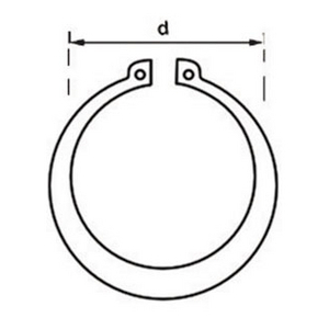 CIRCLIPS EXTERIEUR/AXES DIN471 EN VRAC DIAM. 20 ACIER