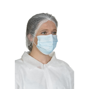 MASQUE BLEU 2 PLIS PP MASQUE D'HYGIENE, ELAST (100U)