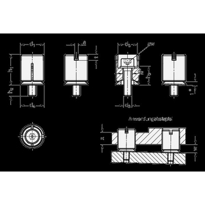 GN355-M30X1.5-13-NI Nivelierelement, Edelstahl