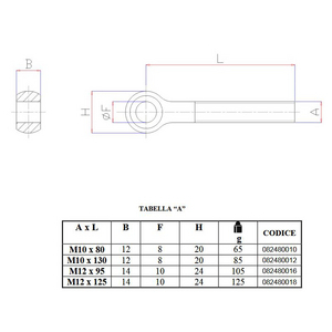 082480018-TIRANTE AD OCCHIO INOX DS-UNI 12X125 8248 12X125