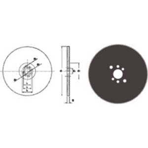 Metal slitting  350.0mmx2.5mm DIN 1838