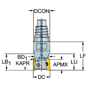 COROMANT COROMILL 390 HOEKFREES RA390-013EH12-07M