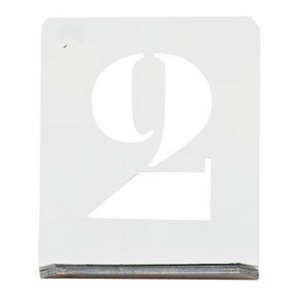 CHIFFRE A POCHER H. 50MM ECRITURE CAPITALE