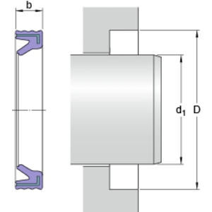 CUSCINETTO A RULLINI G 25X35X4