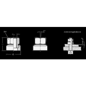 GN347-44-M24 Sechskantmutter mit Kugelpfanne