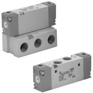 DISTRIBUTEUR 5/2 MONOSTABLE 1/8 PILOTAGE PNEUMATIQUE