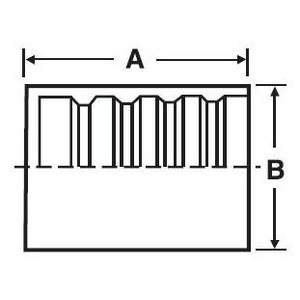 16GS1F-4 GS Fassung GATES, B-Maß 52,6 mm