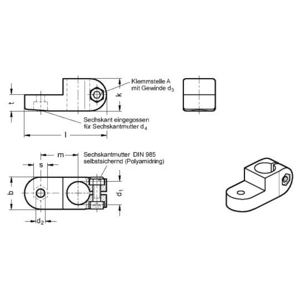 GN273-B14-2-SW Laschen-Klemmverbinder