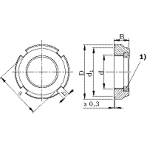 Nutmuttern NMG für Festlagerung Bosch Rexroth - ref. R344601102 - RUBIX ...