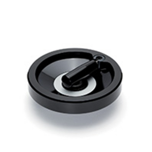 73751-20 - VOLANTINO A DISCO DUROPLASTO IMPUGNATURA RIBALTABILE MOZZO FORATO VDN.200 FP+IR-A20