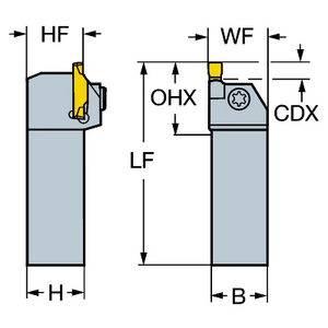 OUTIL A MANCHE COROCUT 1-2 P/GORGE DE FAIBLE PROF.