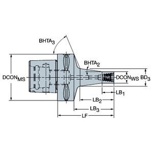 ADAPTATEUR COROMANT CAPTO VERS COROMANT EH