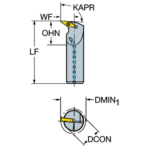 COROMANT COROTURN 107 BOORBAAR DRAAIEN A16R-SVUBL 11-ERB1