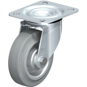 L-V 100R-SG Lenkrolle spurlos grau