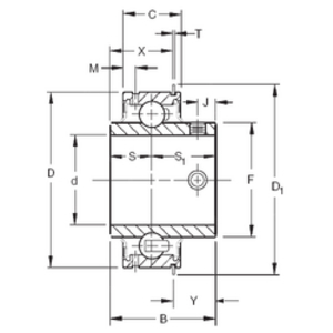 Housed Unit Bearings - ER12