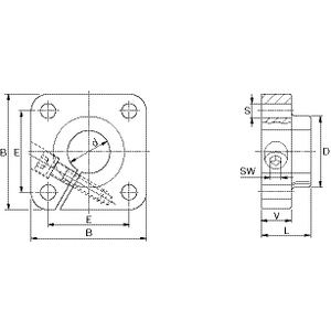 SUPPORTO ALBERO WBG-30F * R1056-030-00