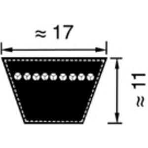 COURROIE 17X11 LI 2616 LP 2656 B103