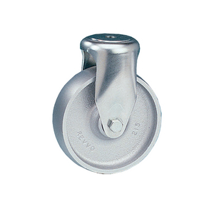 ROULETTE FIXE 110KG D. 63MM ROUE FONTE MOYEU LISSE