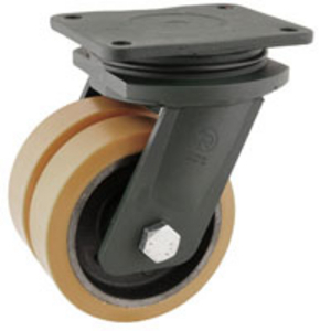 RUOTA 64 200X50 POLIURETANO TR NUCLEO GHISA SUPP. ROTANTE PIASTRA EEG EHD 648066