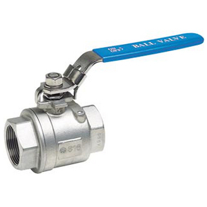 VANNE SPHERE FF 3/8 I316 PS63 POIGNEE BLEU CADENASSABLE