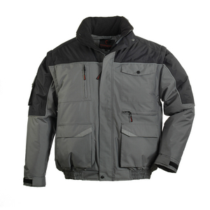 BLOUSON MULTIPOCHES RIPSTOP TS GRIS/NOIR