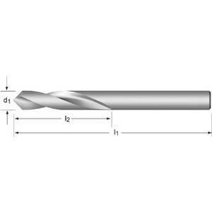 A1228.0X90 NC-Anbohrer 8 HSS DIN 1897N 90° blank 1xD