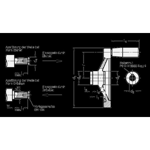 GN323.4-200-K20-D-ZI Sicherheits-Handrad