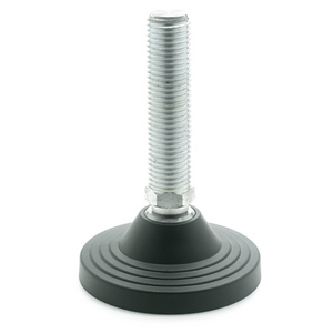 GN244-125-M24-186-AG Stellfuss ohne Mutter mit Gummiauflage Elesa