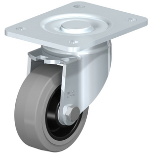 LH-POEV 100K-3-SG Lenkrolle spurlos grau