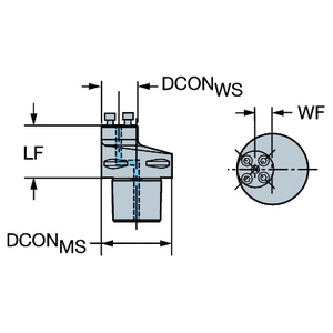 ADAPTATEUR COROMANT CAPTO VERS COROTURN SL
